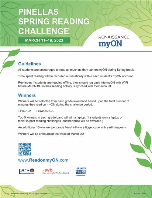 MyOn Spring Reading Challenge